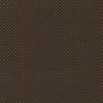 Dark brown leather texture with dense gold perforations radiating from center, displaying a natural grain and “turri” branding.